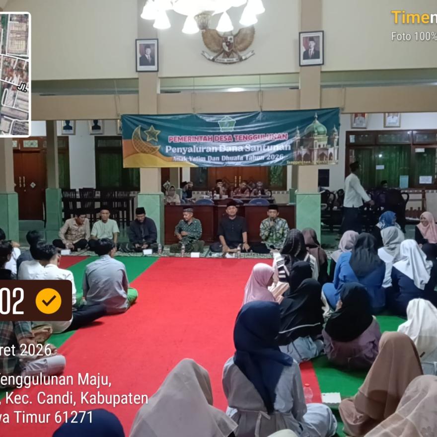 Pemdes Tenggulunan Salurkan Santunan untuk 87 Anak Yatim dan 25 Anak Duafa’